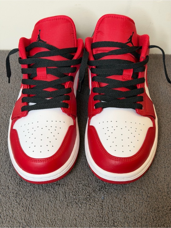 Jordan Other - Nike Air Jordan 1 Low. Men’s size 10 1/2. In iconic white/ gym red/ black